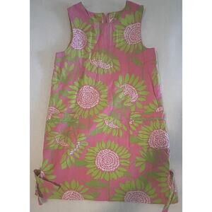 Lilly pulitzer shift dress Tropical Floral Beach Summer girls 8